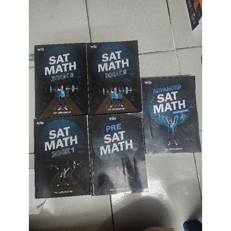 SAT Math 5 เล่ม สภาพดี | Shopee Thailand