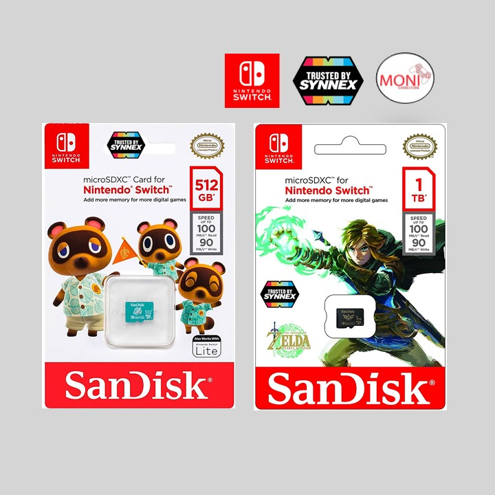 Nintendo Licensed microSDX Memory Cards for Nintendo Switch