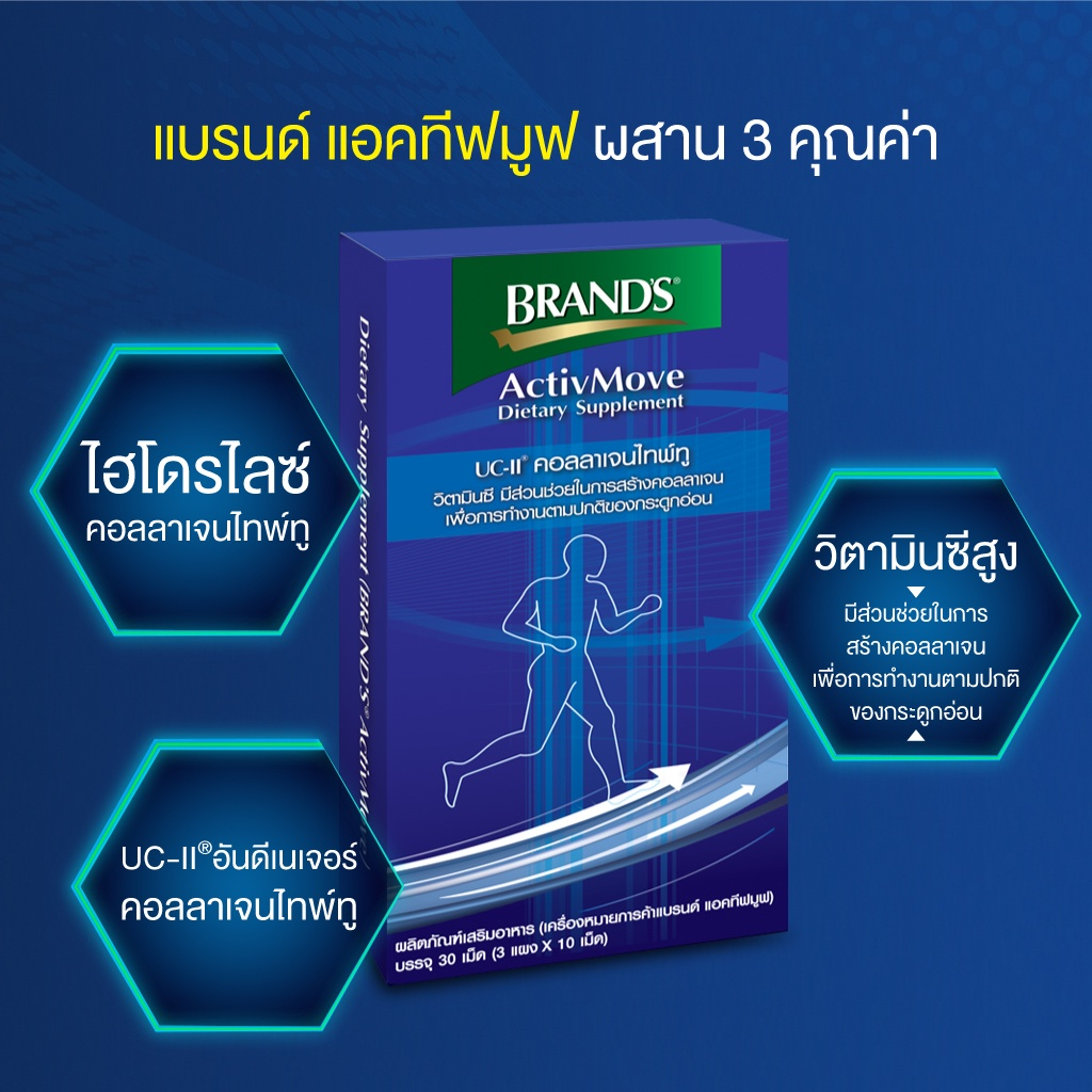BRANDS ActivMove Collagen Type II แบรนด์ แอคทีฟมูฟ คอลลาเจนไทพ์ทู ...