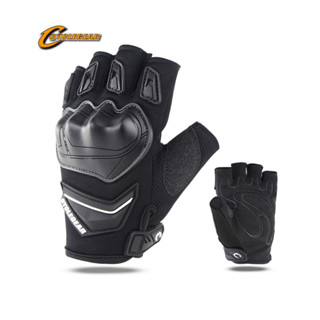 Cyclegear ถุงมือขับมอเตอร์ไซค์ บิ๊กไบค์ มอไซ ปั่นจักรยาน แบบครึ่งนิ้ว กันกระแทก เนื้อผ้าดี นุ่มนวล