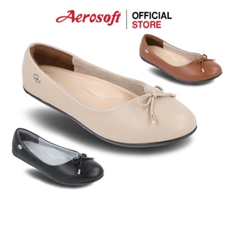 Aerosoft (แอโร่ซอฟ) รองเท้าคัทชูส้นแบน รุ่น CW3038G