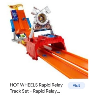 Hotwheels set rapid relay รางออกตัวคู่2เลน