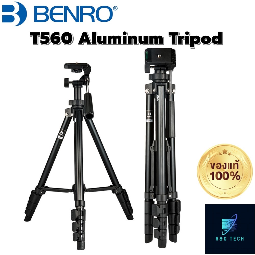 BENRO Tripod Aluminum T560 ขาตั้งกล้องมิลเลอร์เลสอลูมิเนียม ขาตั้งกล้อง ...