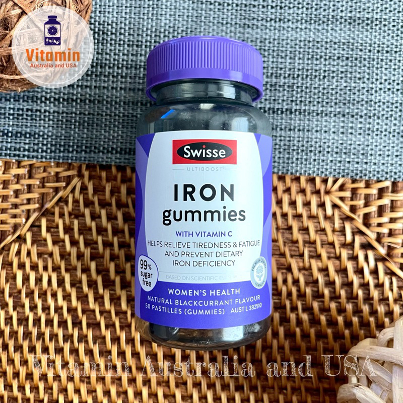 Swisse Ultiboost Iron Gummies สวิส กัมมี่ธาตุเหล็ก บำรุงเลือด Shopee