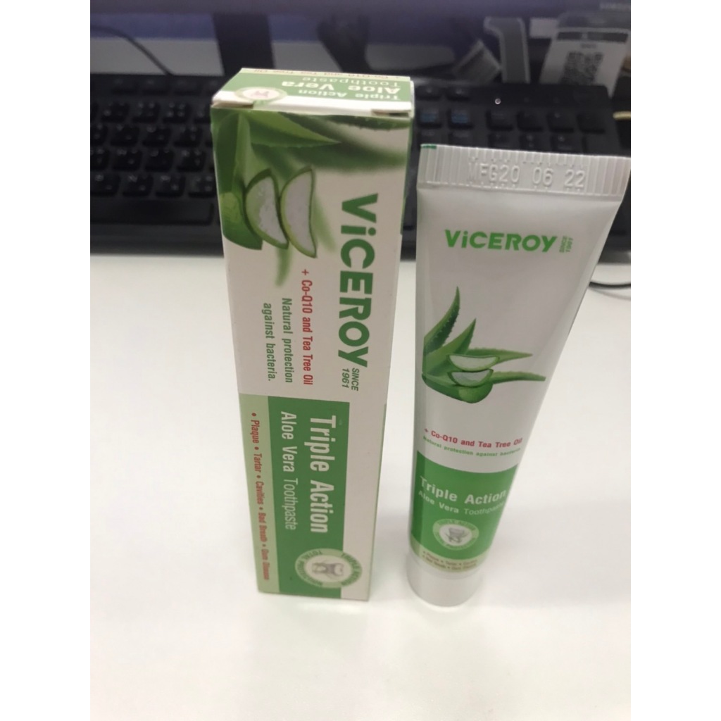 ยาสีฟันว่านหางจระเข้ Viceroy Triple Action Aloe Vera Toothpaste