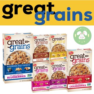 Post Great Grains ซีเรียลอาหารเช้า Great Grains Crunchy Pecan / Cereal Banana Nut Crunch / Cereal Blueberrues Morning