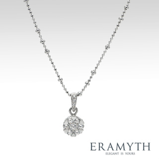 Eramyth Jewelry: สร้อยคอพร้อมจี้  เงินแท้925 ฝั่งเพชรสวิสCZ งานเตยรูปทรงหัวใจ  (พร้อมส่ง)