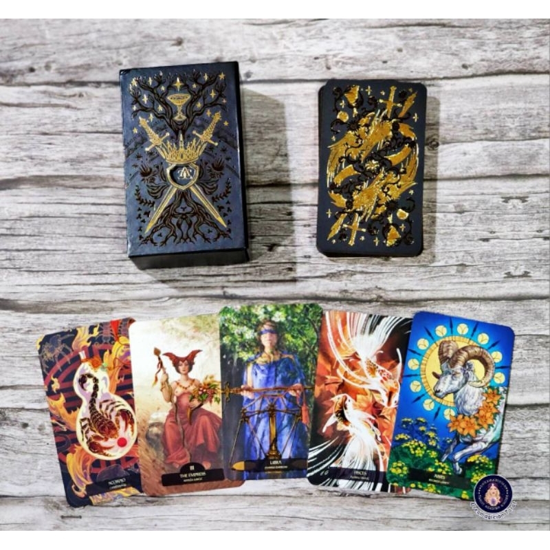 The Woven Path Tarot ไพ่ยิปซีแท้ขอบทองหรูหรา ไพ่ยิปซี ไพ่ทาโร่ต์ ไพ่ออ ...