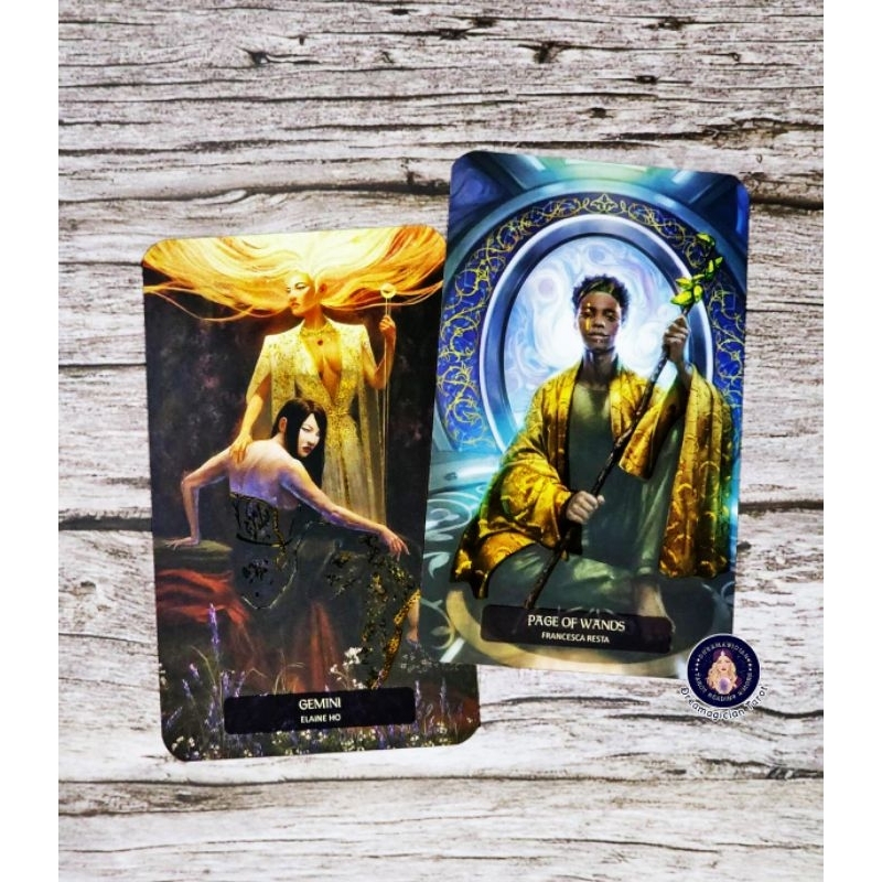 The Woven Path Tarot ไพ่ยิปซีแท้ขอบทองหรูหรา ไพ่ยิปซี ไพ่ทาโร่ต์ ไพ่ออ ...