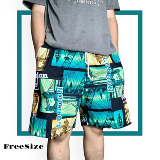 กางเกงขาสั้นเอวยางยืดDClub FreeSize มีกระเป๋าซ้ายขวา ใส่ได้ทั้งผู้ชายผู้หญิง