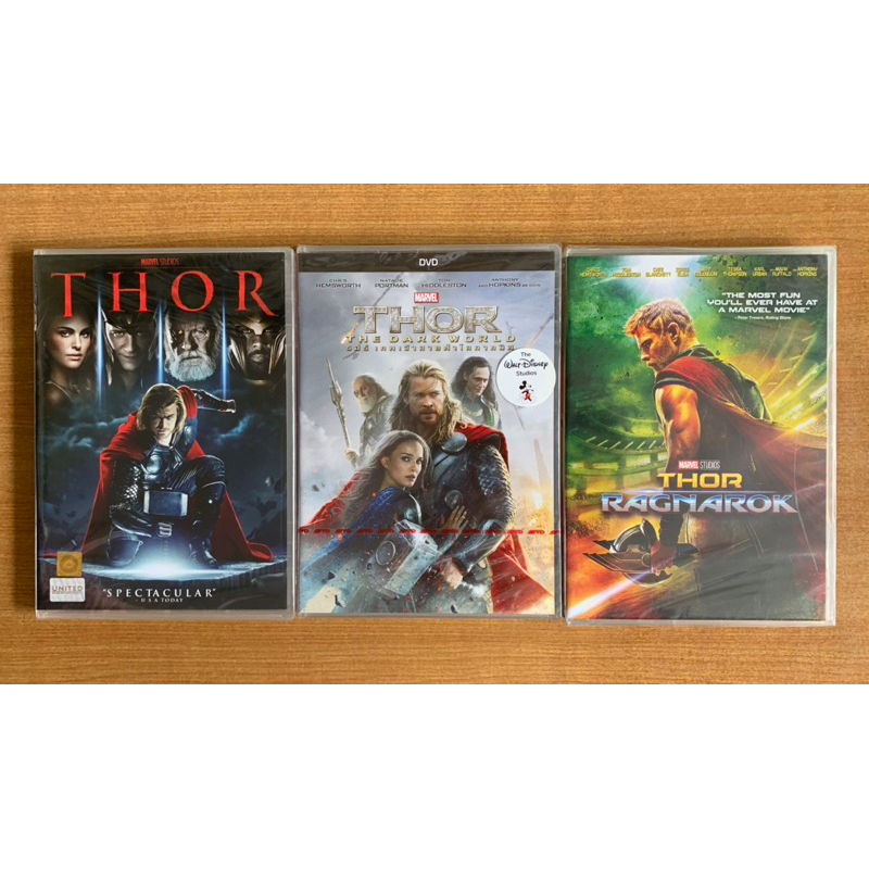 DVD : Thor ภาค 1, 2 The Dark World, 3 Ragnarok ธอร์ เทพเจ้าสายฟ้า [มือ ...