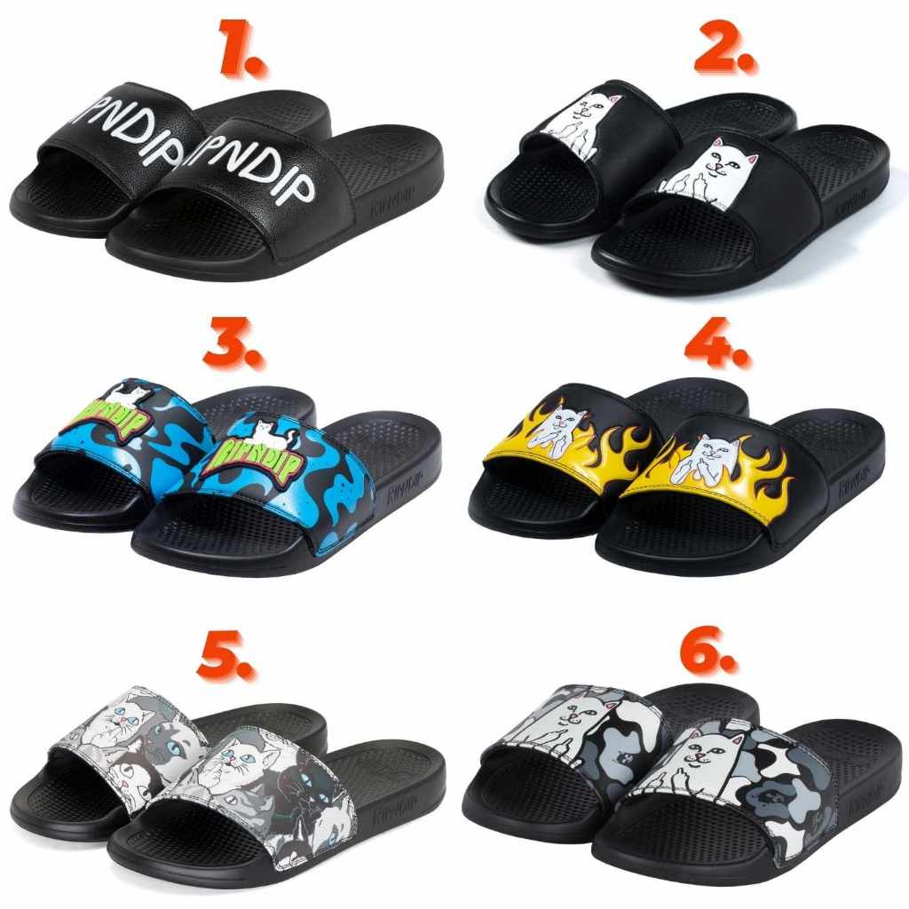 ของแท้-รองแท้าแตะ-ripndip-slides-ของใหม่-มือ1-พร้อมส่ง