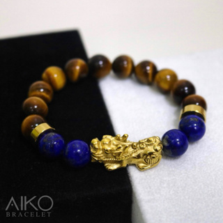 The Pixiu กำไลหินแท้ (Lapis Lazuli/ Tiger Eye)