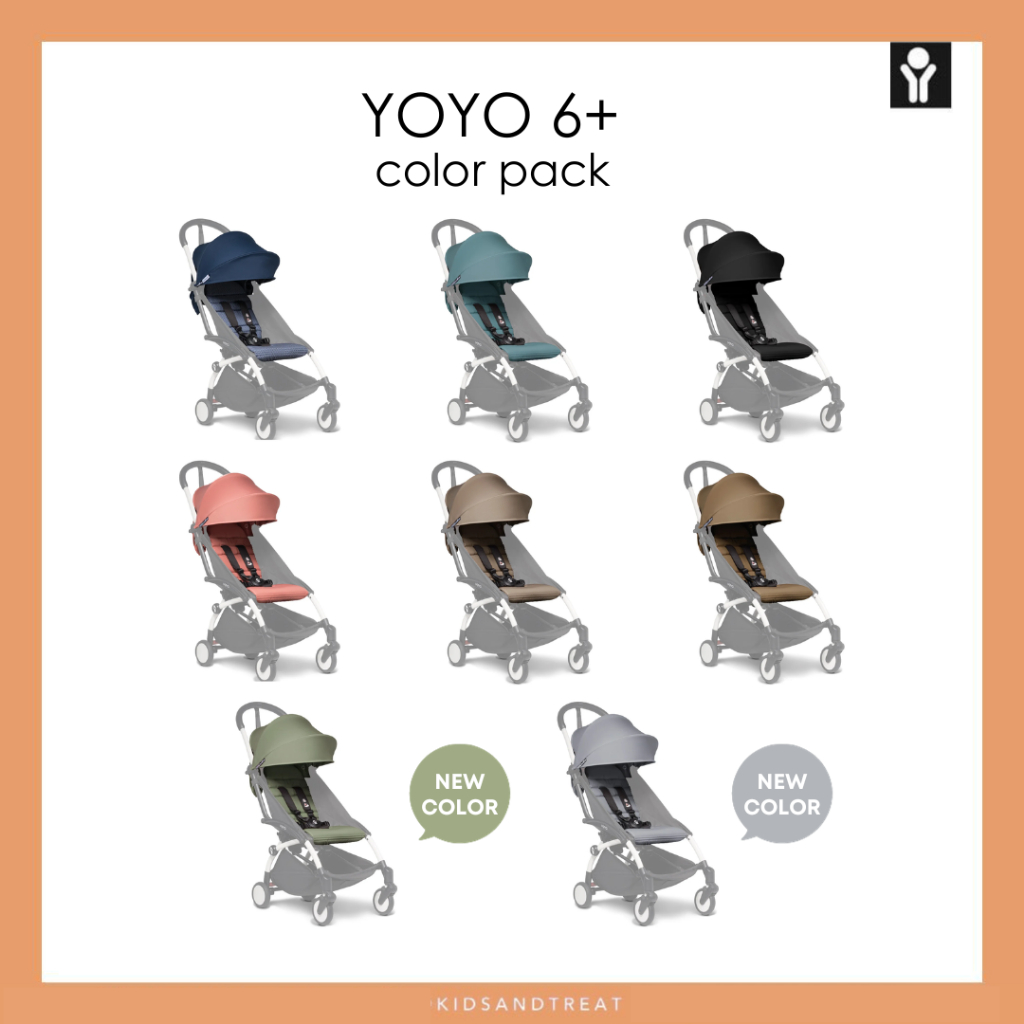🔥จัดส่งฟรี🔥 ผ้าเบาะรถเข็น Babyzen YOYO+ Color Pack สำหรับ 6+ | Shopee ...