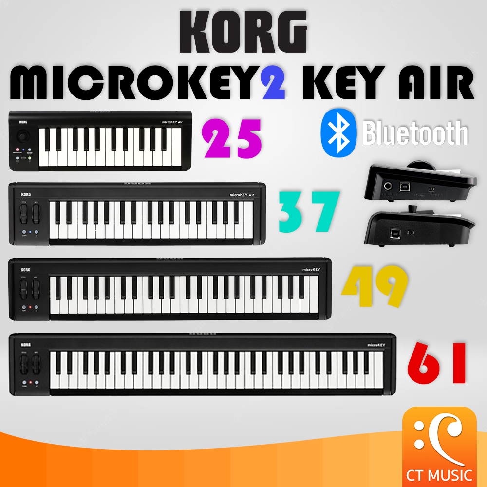 korg-microkey2-key-air-25-37-49-61-key-คีย์บอร์ดใบ้-midi-keyboard-microkey-2-keyair-พร้อม-bluetooth