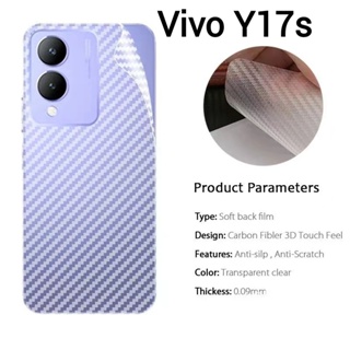 Vivo Y17s/Vivo V29 5G/Y27 5G/Y36/V27(พร้อมส่งในไทย)ฟิล์มหลังเคฟล่าVivo V27 5G/V27Pro 5Gตรงรุ่น