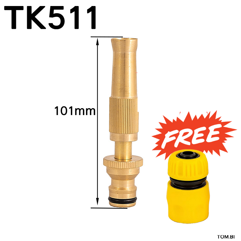 tk511-หัวฉีดน้ำทองเหลือง-ทองเหลืองแท้-สายยาง-หัวฉีดน้ำ-ปืนฉีดน้ำ-ที่ฉีดน้ำ-ปรับระดับน้ำได้-พร้อมส่ง