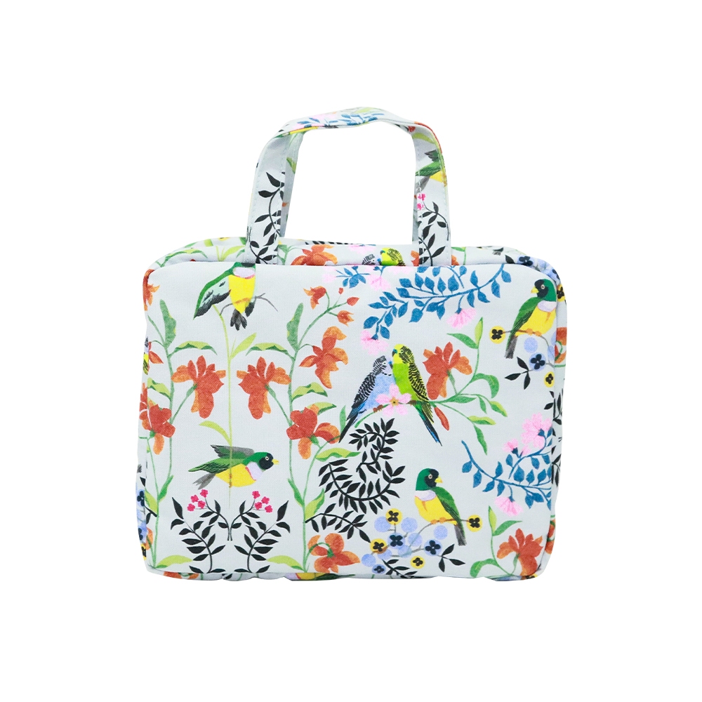 Cath Kidston Two Part Wash Bag Paper Birds Blue Shopee Thailand