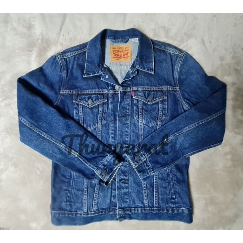 Levi's TRUCKER JACKET Size L แท้ 100 Shopee Thailand
