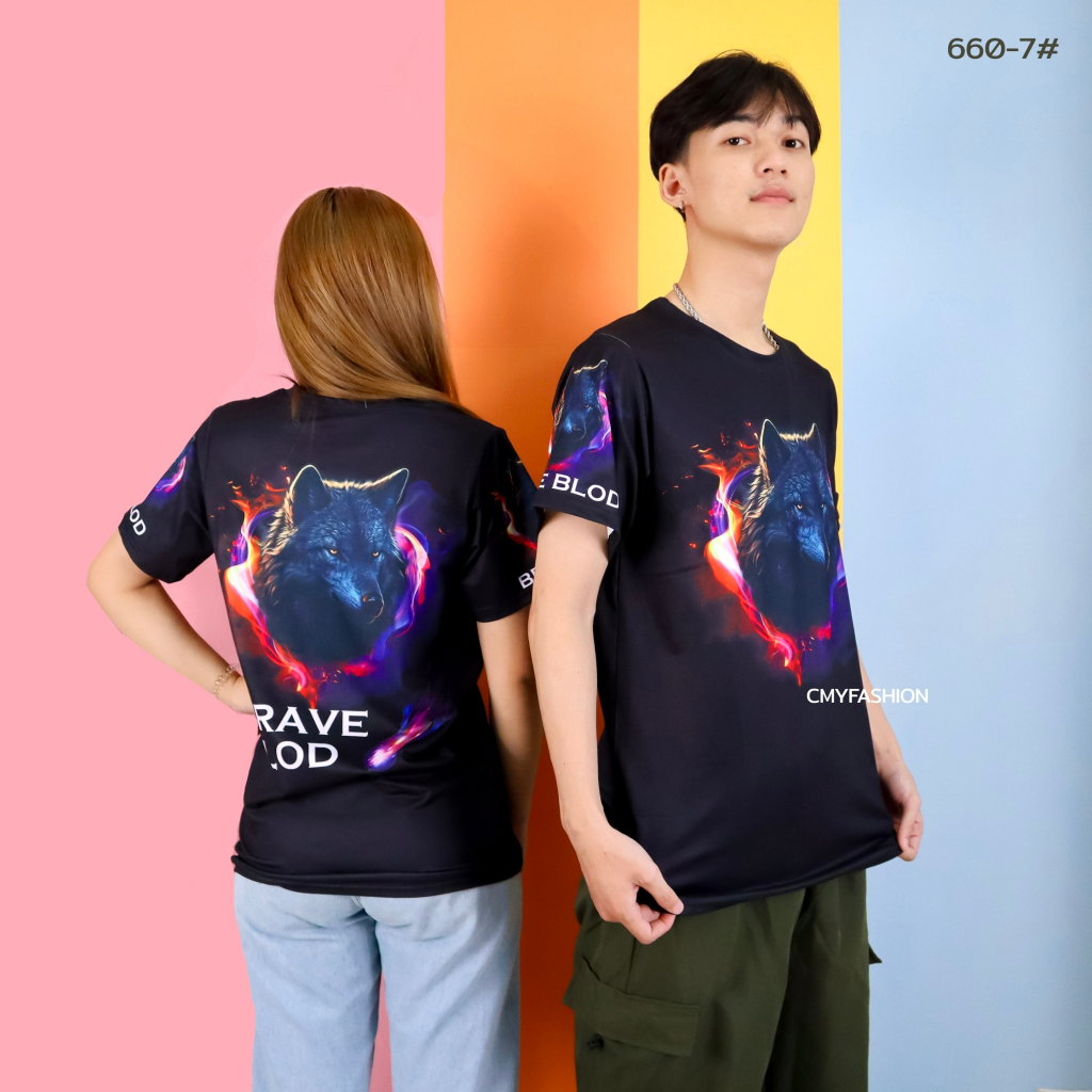 660-4-ลาย-m-2xl-เสื้อยืดสกรีนลาย-หน้า-หลัง-ใส่ได้ทั้ง-ชายและหญิง