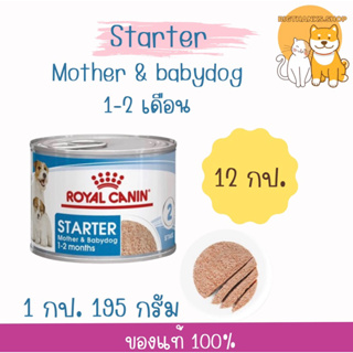 (( 12กระป๋อง Exp.23/03/2025)) Royal Canin  starter mother&amp;baby dog กระป๋อง หมดอายุ 29/05/2024