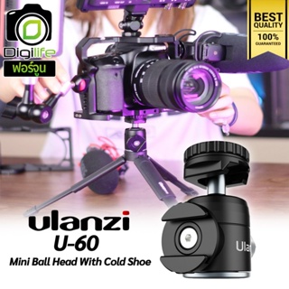 Ulanzi U-60 Ball Head 360 With Cold Shoe หัวบอลอลูมิเนียม  / Digilife Fortune