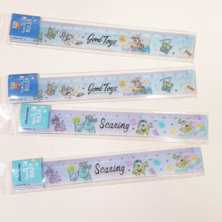 ไม้บรรทัด // Slim Disney แบบสั้น 15 เซนติเมตร Toys Monsters Sailormoon Carebears Slim Rulers