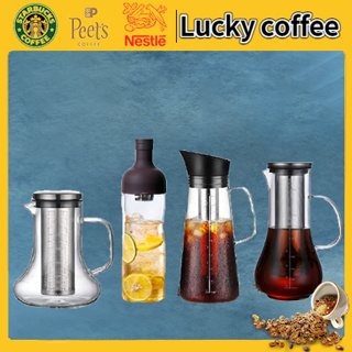 Lucky Coffee Cold brew coffee maker เครื่องชงกาแฟชงเย็น ดริปกาแฟ หม้อกาแฟ หม้อกาแฟ กรองกาแฟ เหยือกน้ำ เหยือกดริปกาแฟ