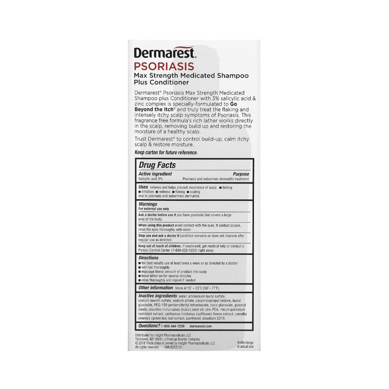 ของแท้100% แชมพูขจัดรังแค Dermarest shampoo + conditioner 246ml ...