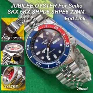 สินค้า สายนาฬิกา สำหรับ Seiko skx007,009,SRPD 5 ฟรี2.5MM.สปริงบาร์และปากกาถอดสาย ชำระเงินปลายทางได้ครับ