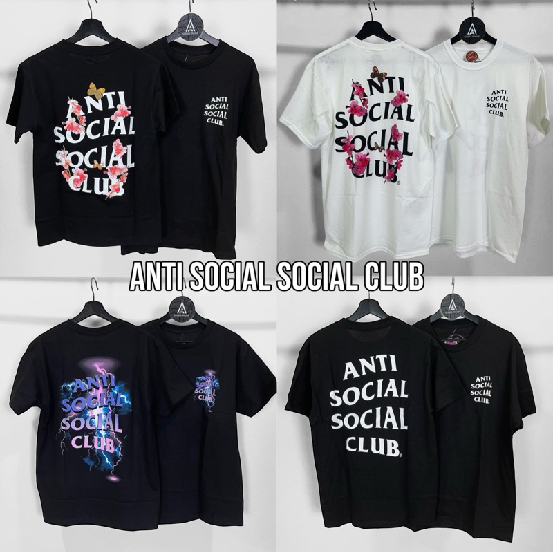 T-shirt Anti Social Social Club Logo Noir Taille XXL - Neuf Avec étiquettes, Coton
