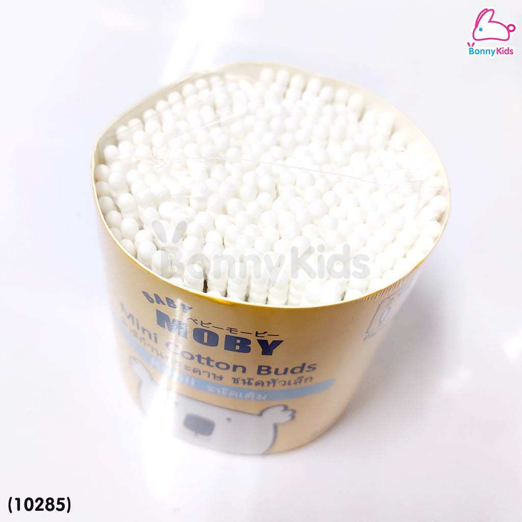 10285-baby-moby-เบบี้โมบี้-mini-cottons-buds-refill-สำลีก้านกระดาษ-ชนิดหัวเล็ก-แบบเติม-280-ก้าน