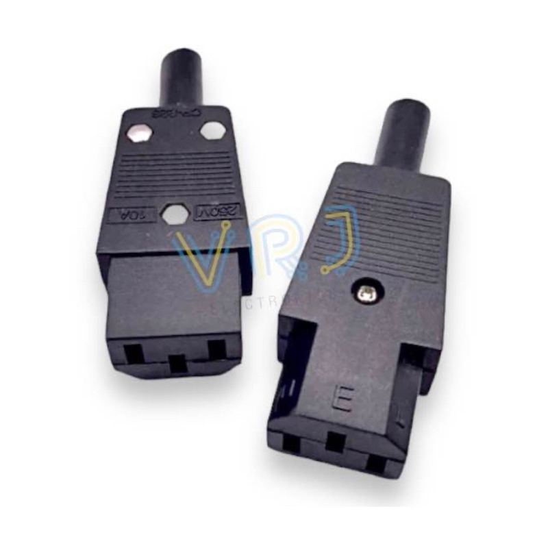 Plug AC ปลั๊กไฟ AC รุ่น CP-22S 10A250V ปลั๊กต่อ 3pin ตัวผู้ ตัวเมียมี ...