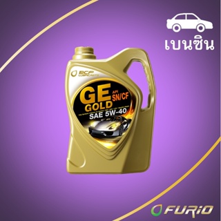 น้ำมันเครื่อง เบนซิน สังเคราะห์แท้ บางจาก GE GOLD SN/CF 5W40 4L