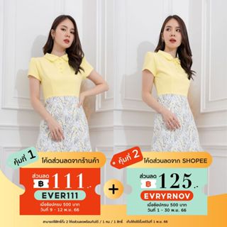 ลดทันที 125 บาท (code:EVRYRNOV) ชุดทำงานผู้หญิง ชุดเดรสสตรี สุภาพ เรียบร้อย สวย มีคุณภาพ รุ่น Symphony