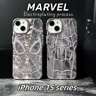 🎈จัดส่งภายใน24ชม🎈เคส for iPhone 15 14 Pro Max Case for iPhone 12 13 11 ป้องกันการตก การป้องกัน Marvel มนุษย์แมงมุม