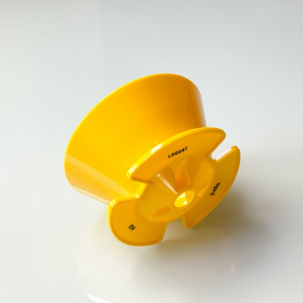April X Loquat Limited yellow plastic brewer / dripper from April
