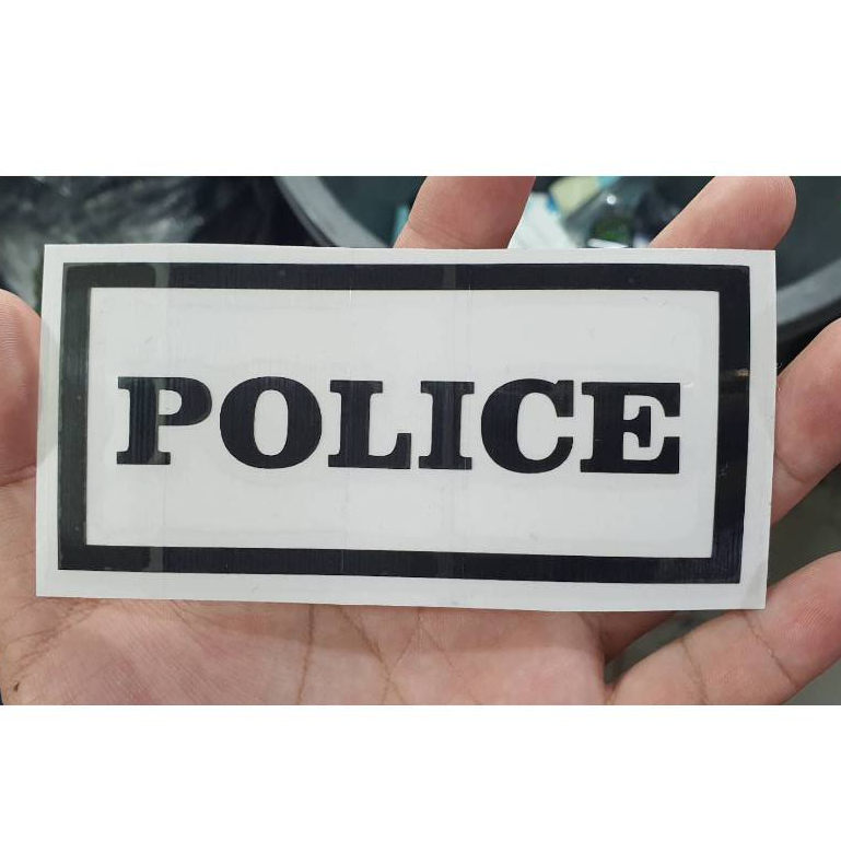 สติ๊กเกอร์ Police งานไดคัท PVC กันน้ำ ไม่ว๊ด คงทน สวยงาม (มีหลายขนาด ...