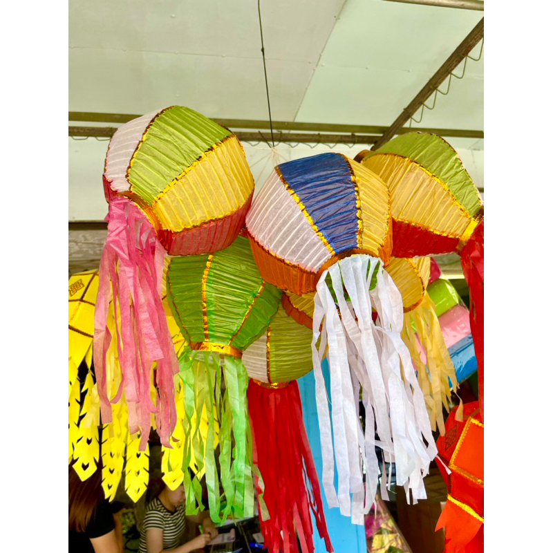 โคมพับ  โคมแขวน โคมล้านนา ราคาส่ง ถูกๆ เรทส่ง100ใบ🏮🎏