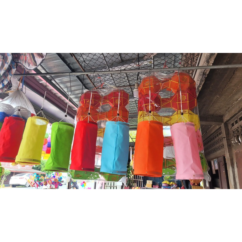 โคมกระบอก โคมพับ โคมล้านนา ราคาส่ง ถูกๆ เรทส่ง100ใบ🏮🎏