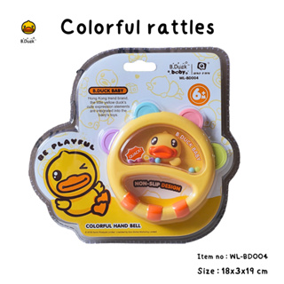 ของเล่นเขย่ามือมีเสียงลายเป็ดน้อย B Duck Colorful rattles WL-BD004 ของเล่นสําหรับเด็ก เพื่อการเรียนรู้ สินค้าพร้อมจัดส่ง