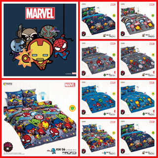 TOTO ผ้าปูที่นอน (รวมผ้านวม) ลายมาร์เวล คาวาอิ Marvel Kawaii V.26