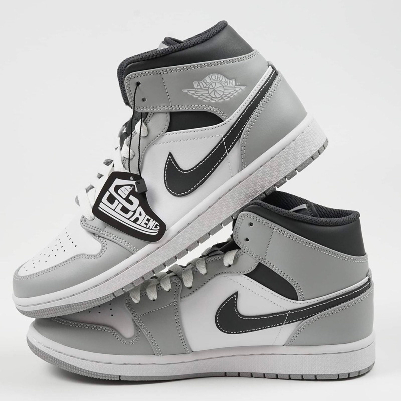 Nike air jordan 1 mid light smoke grey hotsell