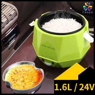 หม้อหุงข้าวในรถยนต์ หม้อหุงข้าวในรถยนต์แบบพกพา 1.6L 24V หม้อหุงข้าว