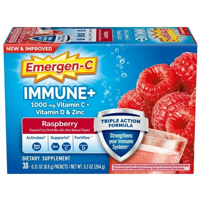 พร้อมส่ง EmergenC Immune+ Triple Action Immune Support Powder, Betavia