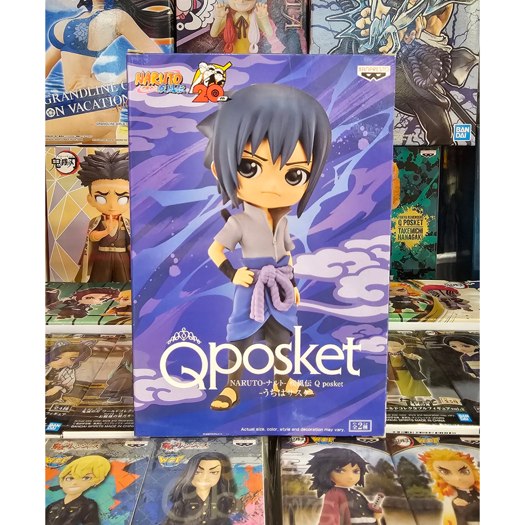 Figura Sasuke Uchiha Ver.A - Naruto Shippuden Q Posket 14cm