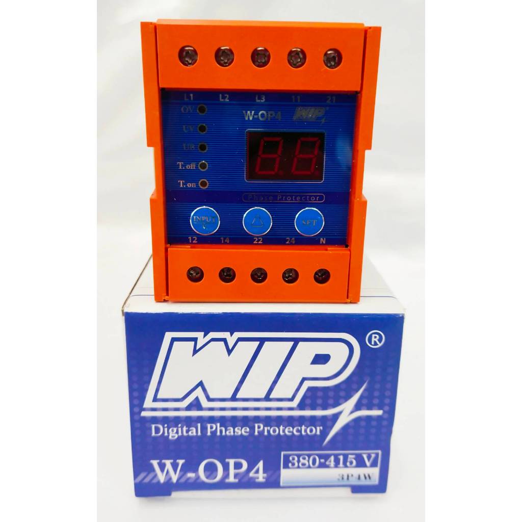 WIP ดิจิตอลเฟสโปรเทคชั่น W-OP4 3เฟส 380V | Shopee Thailand
