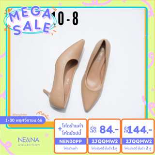 รองเท้าเเฟชั่นผู้หญิงเเบบคัชชูส้นปานกลาง No. 10-8 NE&NA Collection Shoes