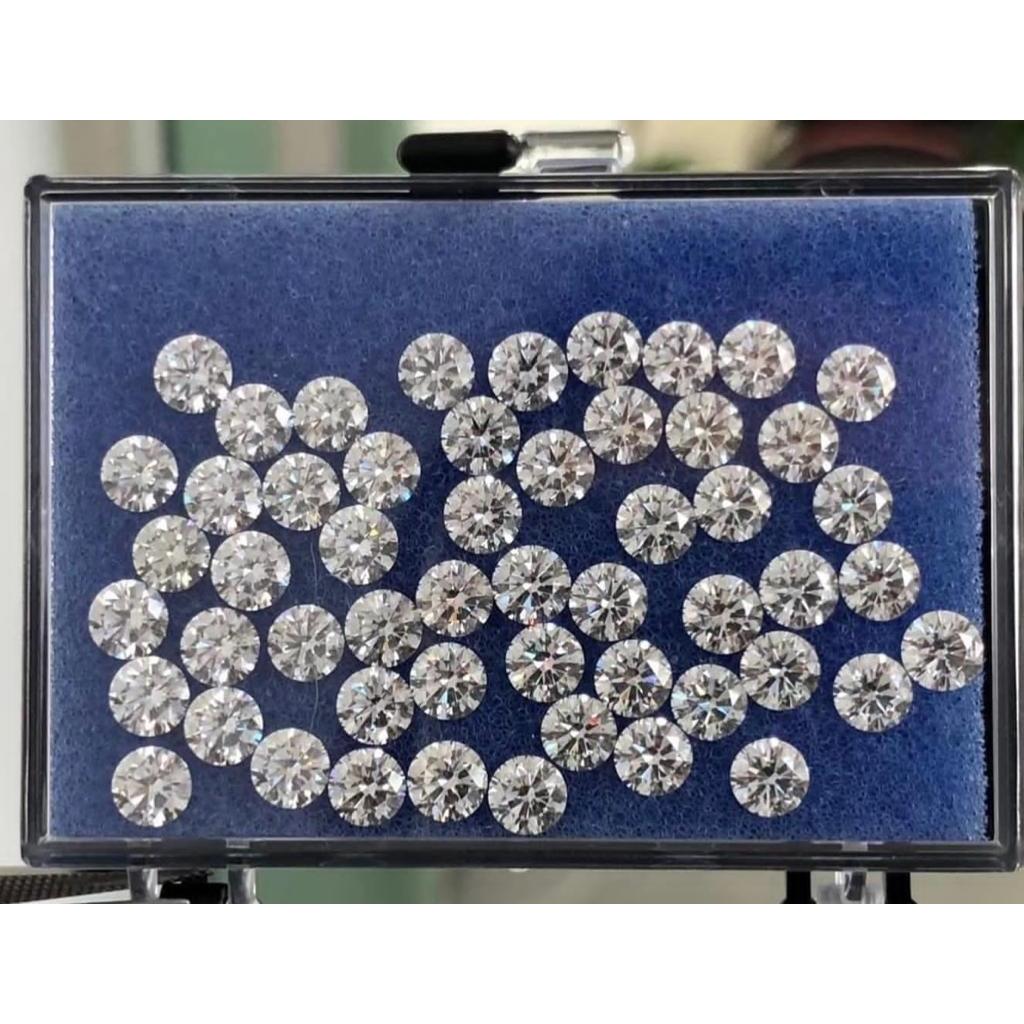 DIAMOND เพชรแท้ Lab Grown DIAMOND HPHT 40 ตังค์ (0.40 ct) น้ำ 100 - 98 ...
