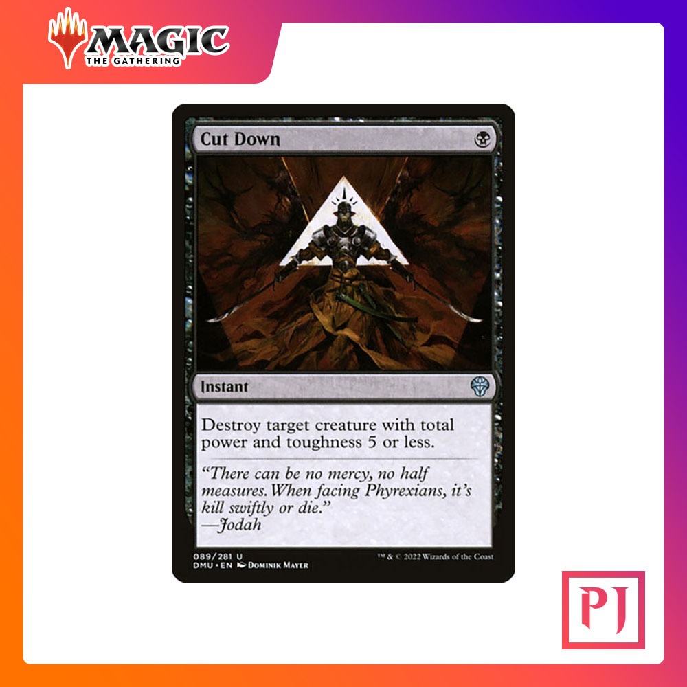 [MTG] Cut Down [DMU] [BLACK] [NORMAL] [ENG] (การ์ดเมจิค / Magic the Gathering) Shopee